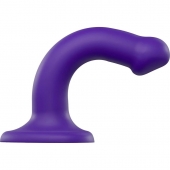 Фиолетовый фаллоимитатор-насадка Strap-On-Me Dildo Dual Density size S - 17 см. - Strap-on-me купить в Томске с доставкой в Orgasmix.ru Фиолетовый фаллоимитатор-насадка Strap-On-Me Dildo Dual Density size S - 17 см. - Strap-on-me - купить с доставкой в Томске