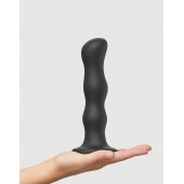 Черная насадка Strap-On-Me Dildo Geisha Balls size XL - Strap-on-me - купить с доставкой в Томске