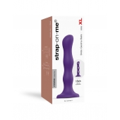 Фиолетовая насадка Strap-On-Me Dildo Geisha Balls size XL - Strap-on-me - купить с доставкой в Томске