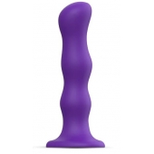 Фиолетовая насадка Strap-On-Me Dildo Geisha Balls size XL - Strap-on-me - купить с доставкой в Томске