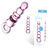 Анальный розовый жезл Quintessence Anal Slider - 18 см. - Glas