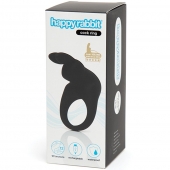 Черное эрекционное виброкольцо Happy Rabbit Rechargeable Rabbit Cock Ring - Happy Rabbit - в Томске купить с доставкой