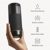 Черный мастурбатор с контролем всасывания Arcwave Pow Stroker - Arcwave - в Томске купить с доставкой