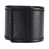 Хомут-утяжка для мошонки из искусственной кожи на липучке VELCRO BALL STRETCHER- 4 см. - BlueLine - в Томске купить с доставкой