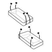 Фиксаторы для кровати WRAPAROUND MATTRESS RESTRAIN - Pipedream - купить с доставкой в Томске