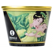 Массажная свеча Exotic Green Tea с ароматом зелёного чая - 170 мл. - Shunga - купить с доставкой в Томске