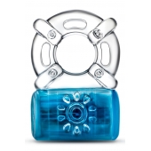 Синее эрекционное виброкольцо Pleaser Rechargeable C-Ring - Blush Novelties - в Томске купить с доставкой