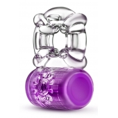 Фиолетовое эрекционное виброкольцо Pleaser Rechargeable C-Ring - Blush Novelties - в Томске купить с доставкой