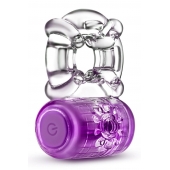 Фиолетовое эрекционное виброкольцо One Night Stand Vibrating C-Ring - Blush Novelties - в Томске купить с доставкой