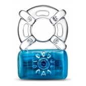 Синее эрекционное виброкольцо One Night Stand Vibrating C-Ring - Blush Novelties - в Томске купить с доставкой