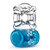 Синее эрекционное виброкольцо One Night Stand Vibrating C-Ring - Blush Novelties - в Томске купить с доставкой