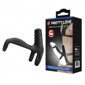 Черная вибронасадка на пенис Vibrating Penis Sling - Baile - в Томске купить с доставкой