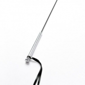 Черный кожаный стек с гладкой ручкой - 55 см. - Crazy Handmade - купить с доставкой в Томске Черный кожаный стек с гладкой ручкой - 55 см. - Crazy Handmade - купить с доставкой в Томске