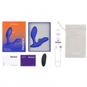 Синий анальный вибратор We-Vibe Vector+ - We-vibe - в Томске купить с доставкой