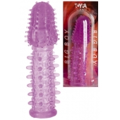 Фиолетовая насадка, удлиняющая половой член - 13,5 см. - Toyfa Basic - в Томске купить с доставкой