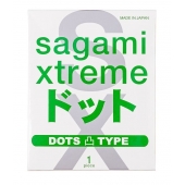 Презерватив Sagami Xtreme Type-E с точками - 1 шт. - Sagami - купить с доставкой в Томске