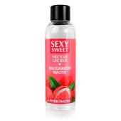 Массажное масло Sexy Sweet Nectar Lychee с феромонами и ароматом личи - 75 мл. - Биоритм - купить с доставкой в Томске