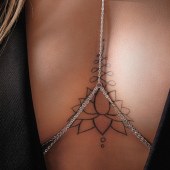 Оригинальная серебристая цепочка на грудь - Сима-Ленд купить с доставкой