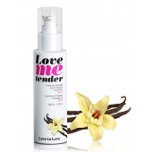 Съедобное согревающее массажное масло Love Me Tender Vanilla с ароматом ванили - 100 мл. - Love to Love - купить с доставкой в Томске