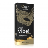 Съедобный гель Dual Vibe Pina Colada с эффектом вибрации и вкусом коктейля пина колада - 15 мл. - ORGIE - купить с доставкой в Томске
