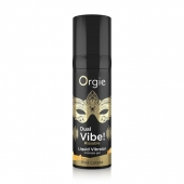 Съедобный гель Dual Vibe Pina Colada с эффектом вибрации и вкусом коктейля пина колада - 15 мл. - ORGIE - купить с доставкой в Томске