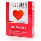 Презервативы Masculan Sensitive plus - 3 шт. - Masculan - купить с доставкой в Томске