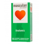 Презервативы анатомической формы Masculan Anatomic - 10 шт. - Masculan - купить с доставкой в Томске