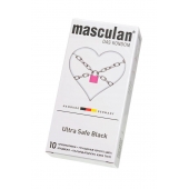 Ультрапрочные презервативы Masculan Ultra Safe Black - 10 шт. - Masculan - купить с доставкой в Томске