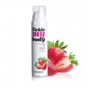 Массажная хрустящая пенка Tickle My Body Strawberry с ароматом клубники - 150 мл. - Love to Love - купить с доставкой в Томске