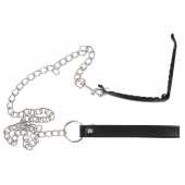 Зажим для половых губ с поводком Pussy Clamp With A Leash - Orion - купить с доставкой в Томске