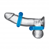 Комплект из двух колец для пениса 2-Pack Ultra-Stretch Stamina Endurance Ring - BlueLine - в Томске купить с доставкой
