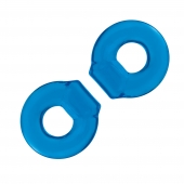 Комплект из двух колец для пениса 2-Pack Ultra-Stretch Stamina Endurance Ring - BlueLine - в Томске купить с доставкой