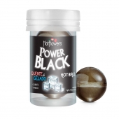 Интимный гель Power Black Hot Ball с охлаждающе-разогревающим эффектом (2 шарика по 3 гр.) - HotFlowers - купить с доставкой в Томске