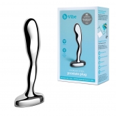 Стальной стимулятор простаты Stainless Steel Prostate Plug - 11,5 см. - b-Vibe - в Томске купить с доставкой