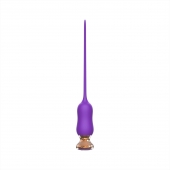 Фиолетовый тонкий стимулятор Nipple Vibrator - 23 см. - I-MOON - купить с доставкой в Томске