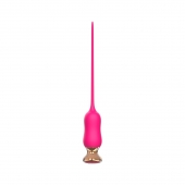 Розовый тонкий стимулятор Nipple Vibrator - 23 см. - I-MOON - купить с доставкой в Томске