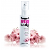 Силиконовый лубрикант 2-в-1 Touch My Body с ароматом вишнёвого цвета - 100 мл. - Love to Love - купить с доставкой в Томске