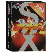 Презервативы Sagami Xtreme ENERGY с ароматом энергетика - 3 шт. - Sagami - купить с доставкой в Томске