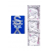 Розовые презервативы Sagami Xtreme FEEL FIT 3D - 3 шт. - Sagami - купить с доставкой в Томске