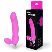 Розовый безремневой страпон Sexy Friend - 1137 - купить с доставкой в Томске