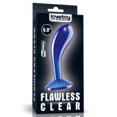 Синяя анальная втулка Flawless Clear Prostate Plug 6.0 - 15 см. - Lovetoy - в Томске купить с доставкой