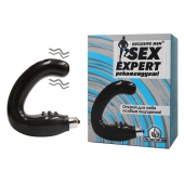 Чёрный массажёр простаты серии Sex Expert - Sex Expert - в Томске купить с доставкой