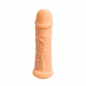 Телесный фаллоудлинитель Extra Size Bubbles - 15,5 см. - Lola Games - в Томске купить с доставкой