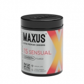 Анатомические презервативы MAXUS Sensual - 15 шт. - Maxus - купить с доставкой в Томске