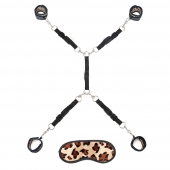 Леопардовая фиксация на матрас для рук и ног Classic Bedspreader - Lux Fetish - купить с доставкой в Томске