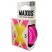 Ароматизированные презервативы Maxus Exotic Mix - 3 шт. - Maxus - купить с доставкой в Томске