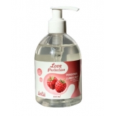Лубрикант на водной основе Love Protection Raspberry с ароматом малины - 300 мл. - Lola Games - купить с доставкой в Томске