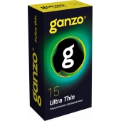 Прозрачные ультратонкие презервативы Ganzo Ultra thin - 15 шт. - Ganzo - купить с доставкой в Томске