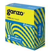 Классические презервативы с обильной смазкой Ganzo Classic - 3 шт. - Ganzo - купить с доставкой в Томске