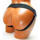 Трусики для страпона коричневого цвета - БДСМ Арсенал - купить с доставкой в Томске